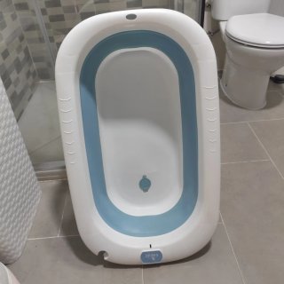 Bañera Bebé Plegable Azul