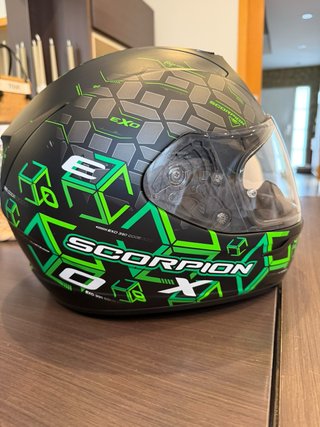 Casco Scorpion EXO 390 Code Negro/Verde