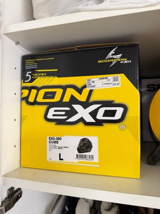 Casco Scorpion EXO 390 Code Negro/Verde