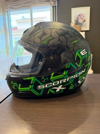 Casco Scorpion EXO 390 Code Negro/Verde