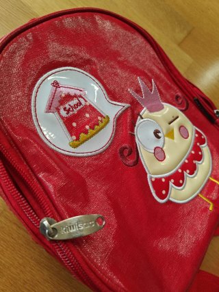 Mochila infantil gurderia roja pollito