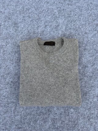 Jersey Gris Vintage 80s 90s Oversize Retro Knit