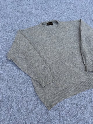 Jersey Gris Vintage 80s 90s Oversize Retro Knit