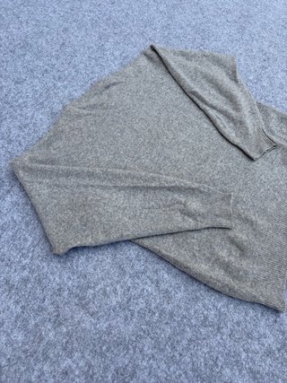 Jersey Gris Vintage 80s 90s Oversize Retro Knit