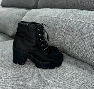 Botines negros de plataforma
