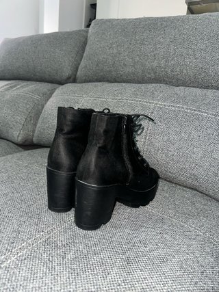 Botines negros de plataforma
