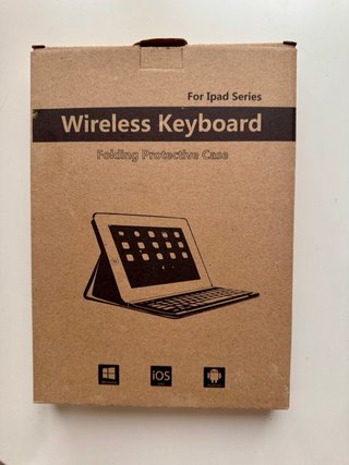 Teclado Inalámbrico Plegable Cuero PU