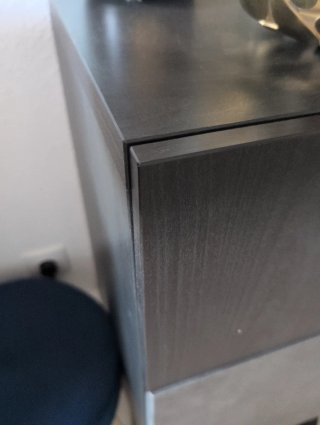 Mueble Colgante Ikea Negro/Gris