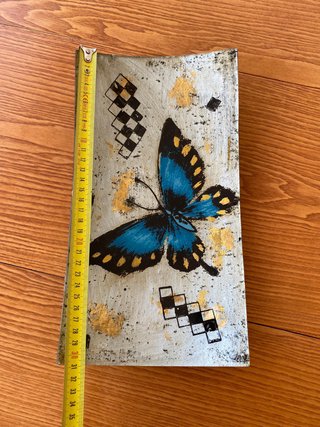 Plato decorativo vintage mariposa