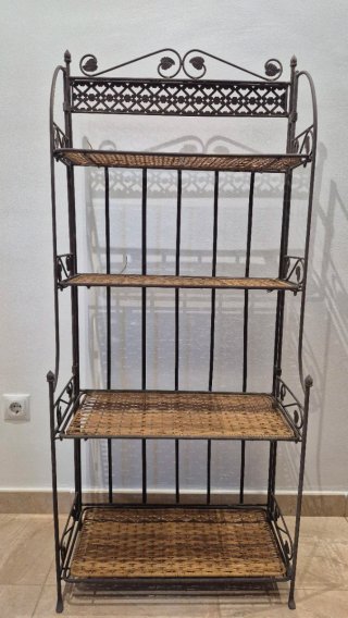 Estantería Forja con Mimbre