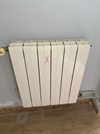 Radiador de aluminio blanco