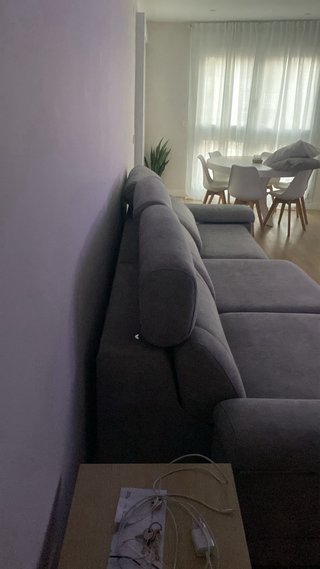Sofá Cama Gris Tela