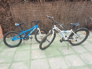 Bicicleta Junior Hiland 24 Pulgadas- Blanca/azul