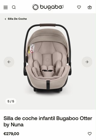 Silla de coche Bugaboo Nuna Beige