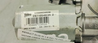 MOTOR LIMPIA TRASERO RENAULT CLIO IV 1.5 DCI 75 F