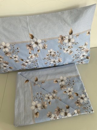 Completo Lenzuola Matrimoniale corone 100%