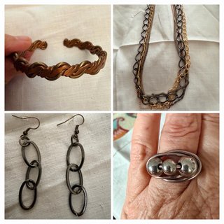 Conjunto Bisutería Oro y Plata