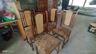 Juego de 4 sillas de comedor de madera