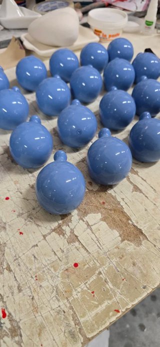 Palloncino in ceramica blu cm 7