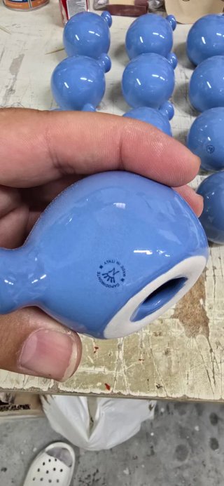 Palloncino in ceramica blu cm 7