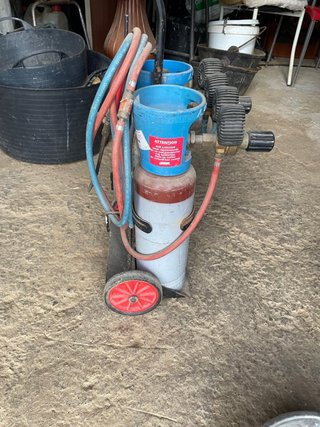 Carro Botellas Oxígeno y Acetileno