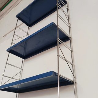 Estantería Vintage Diseño Metálico Azul