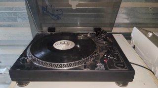Tocadiscos AC Negro/Plata