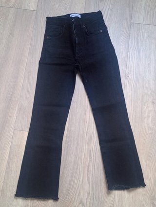 Tejano Zara Negro Mujer Talla 36