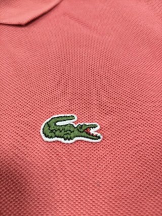 Polo Lacoste Coral Vintage Talla M