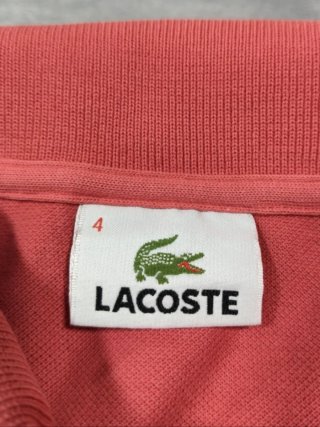 Polo Lacoste Coral Vintage Talla M