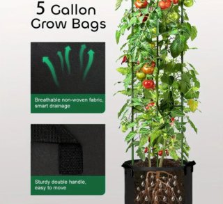 3 Macetas Grandes Tela para Tomates