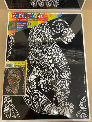 Lote 7: dos Láminas Color Velvet para Colorear