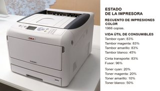IMPRESORA LASER OKI Pro8432WT - DIN A3 Blanco
