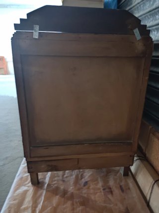 Mesilla antigua de madera y Silla Antigua