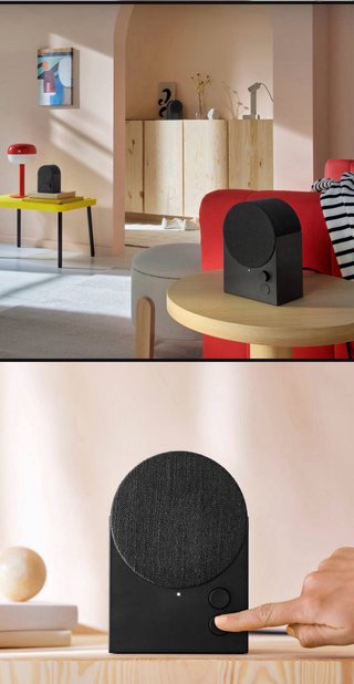 Altavoz Bluetooth IKEA NATTBAD Negro