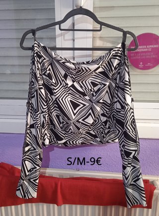 Camisetas mujer manga larga, talla S/M