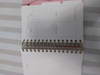 Agenda Stradivarius Rosa y Blanca