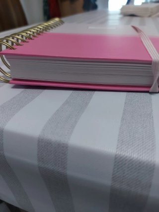Agenda Stradivarius Rosa y Blanca