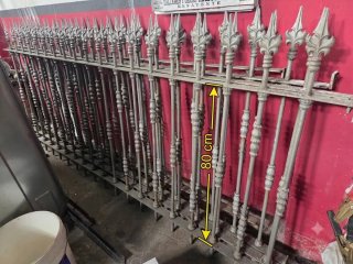 Lote 4 rejas/barandillas hierro ornamental