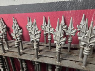 Lote 4 rejas/barandillas hierro ornamental