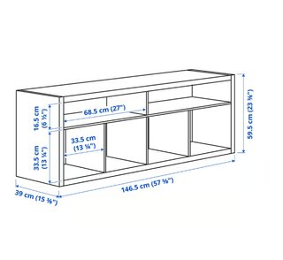 Estantería TV KALLAX IKEA Blanca