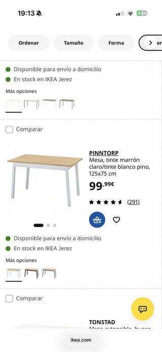 Mesa Ikea Pinntorp