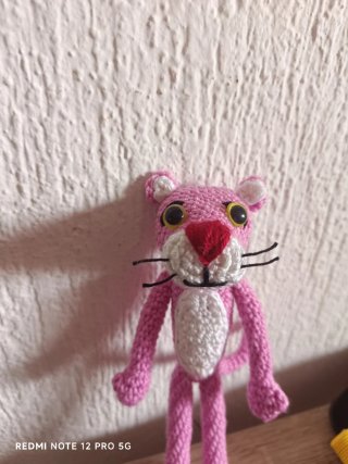Pink Panther Amigurumi Tejido