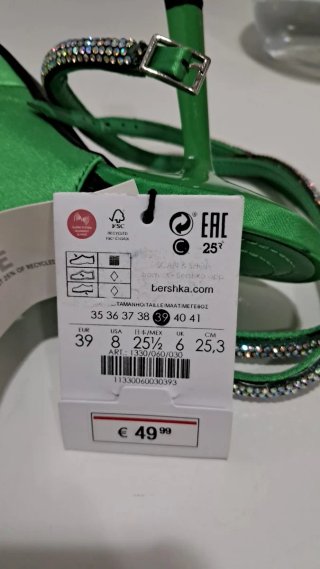Zapatos Joya Verdes Satinados