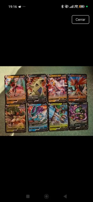 Cartas Pokémon V