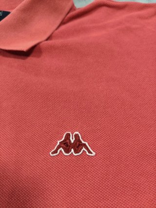 Polo Kappa Coral Talla XL 100% Algodón Vintage