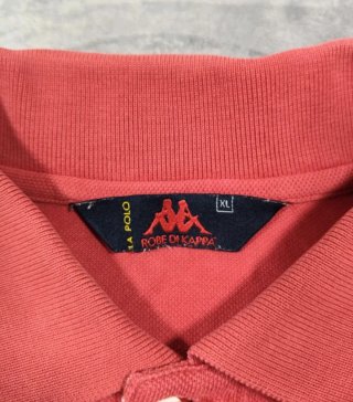 Polo Kappa Coral Talla XL 100% Algodón Vintage