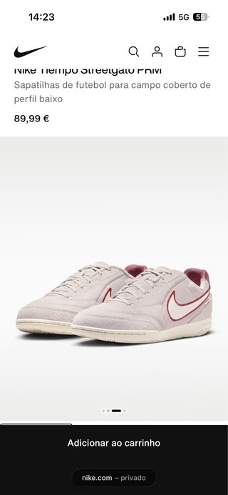 Sapatilhas Futsal Nike Tiempo Gato