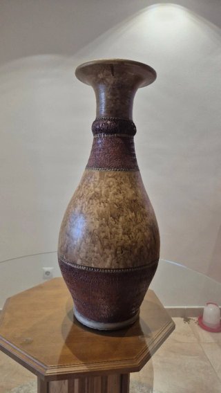 Jarrón Decorativo Terracota Beige/Marrón