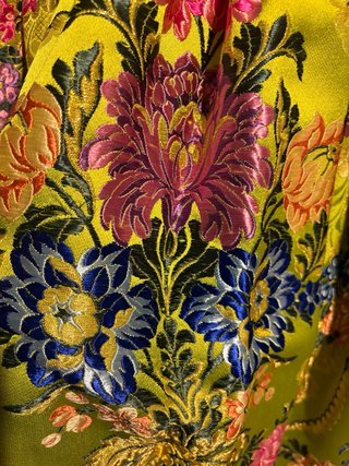 Traje de Fallera Verde y Marrón